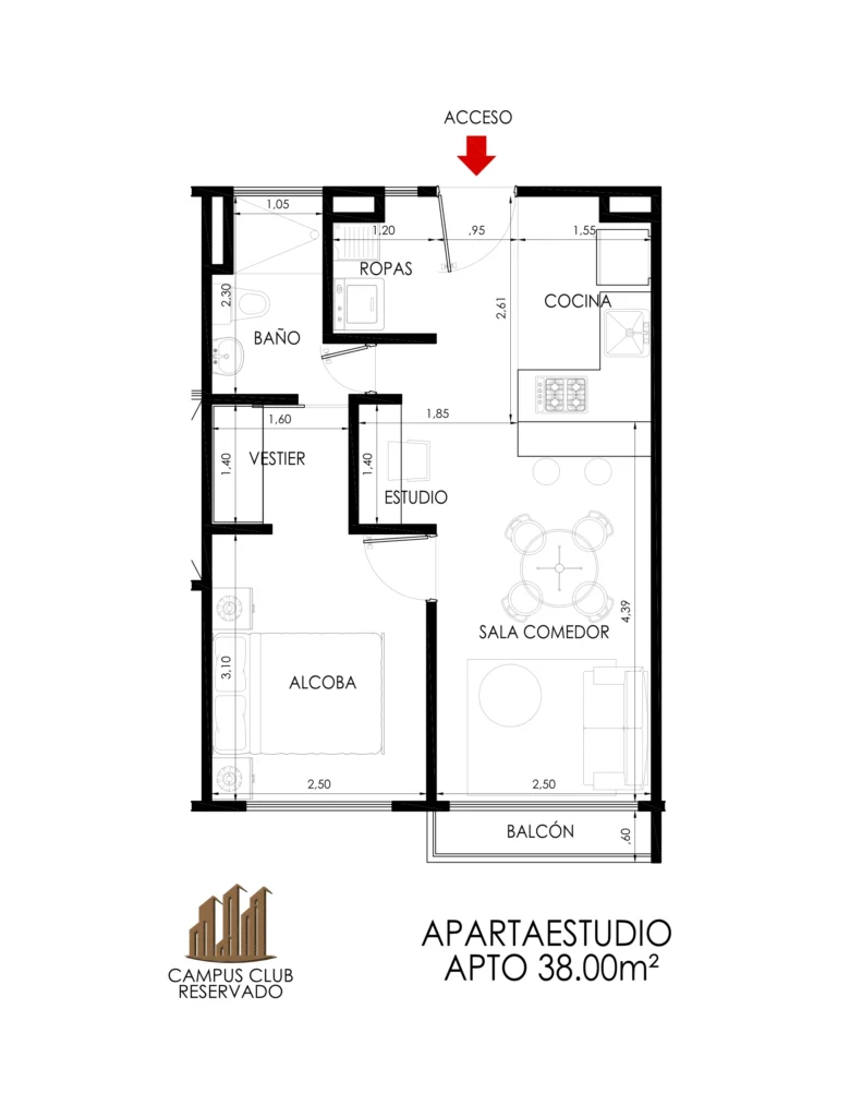 APTO 38 a 39M2