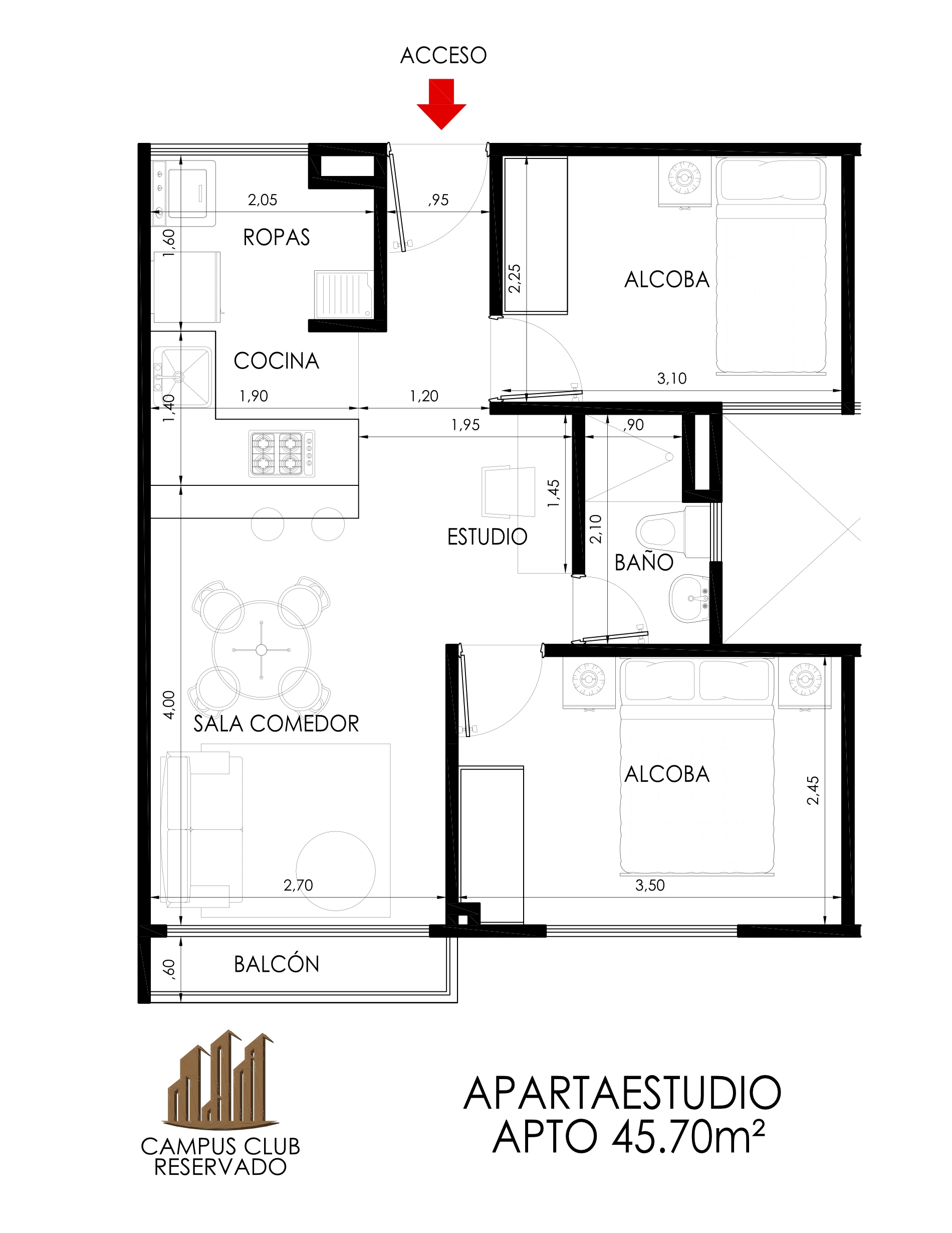 APTO 45M2