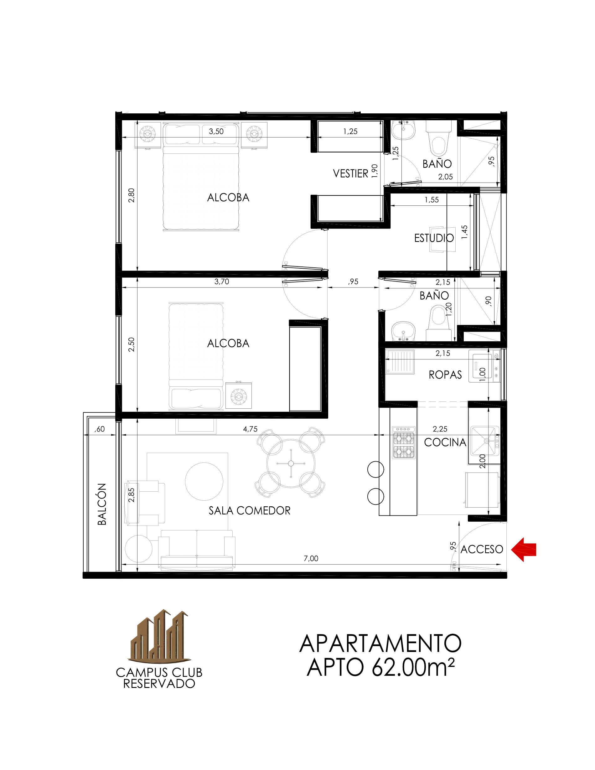 APTO 62M2